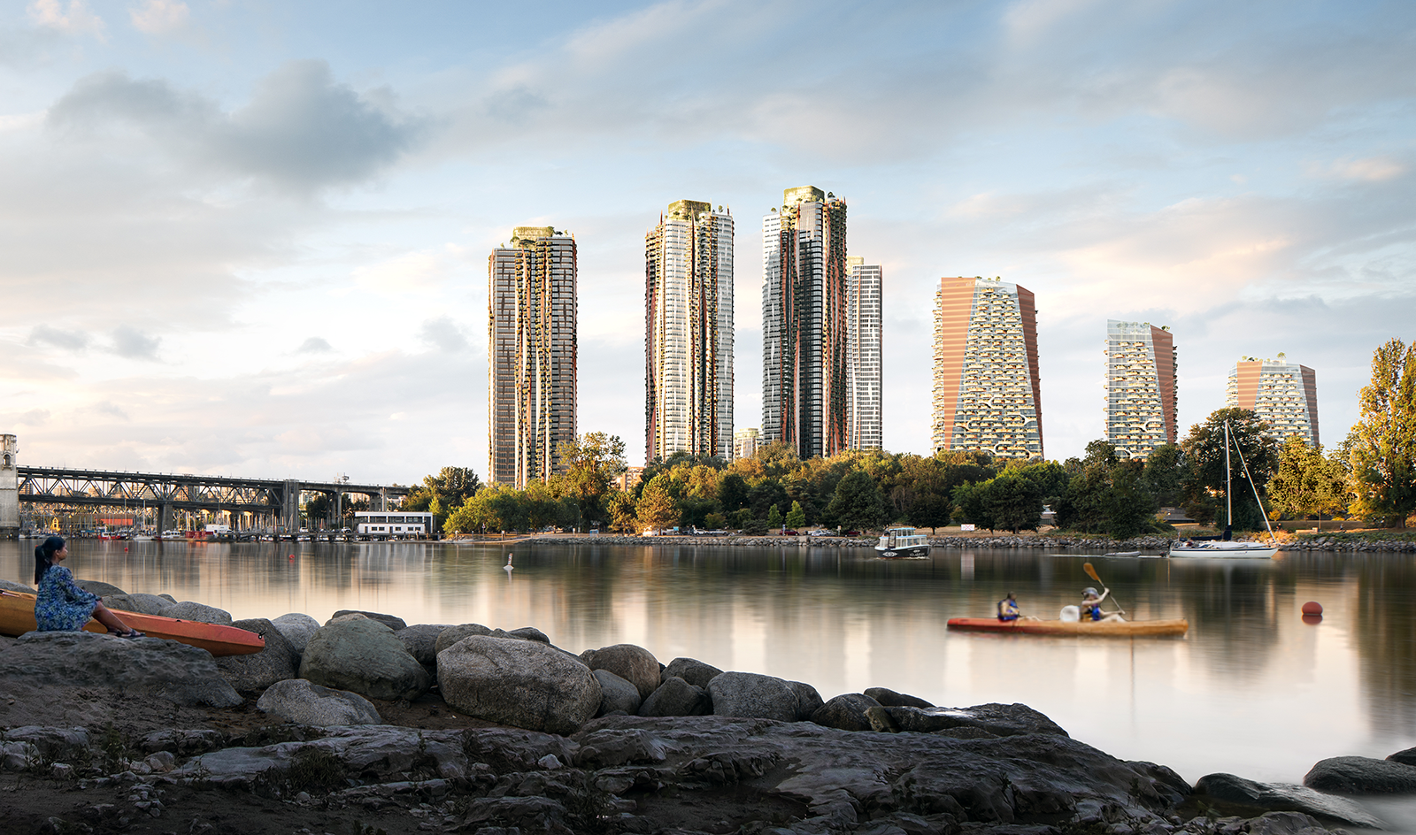 Southeast View from Sunset Beach and False Creek